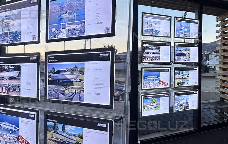 meilleur panneau vitrine led